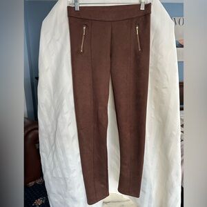 Janie & Jack Classic Pointe Pant in Chocolate Microsuede (Girl’s Size 14) — New!